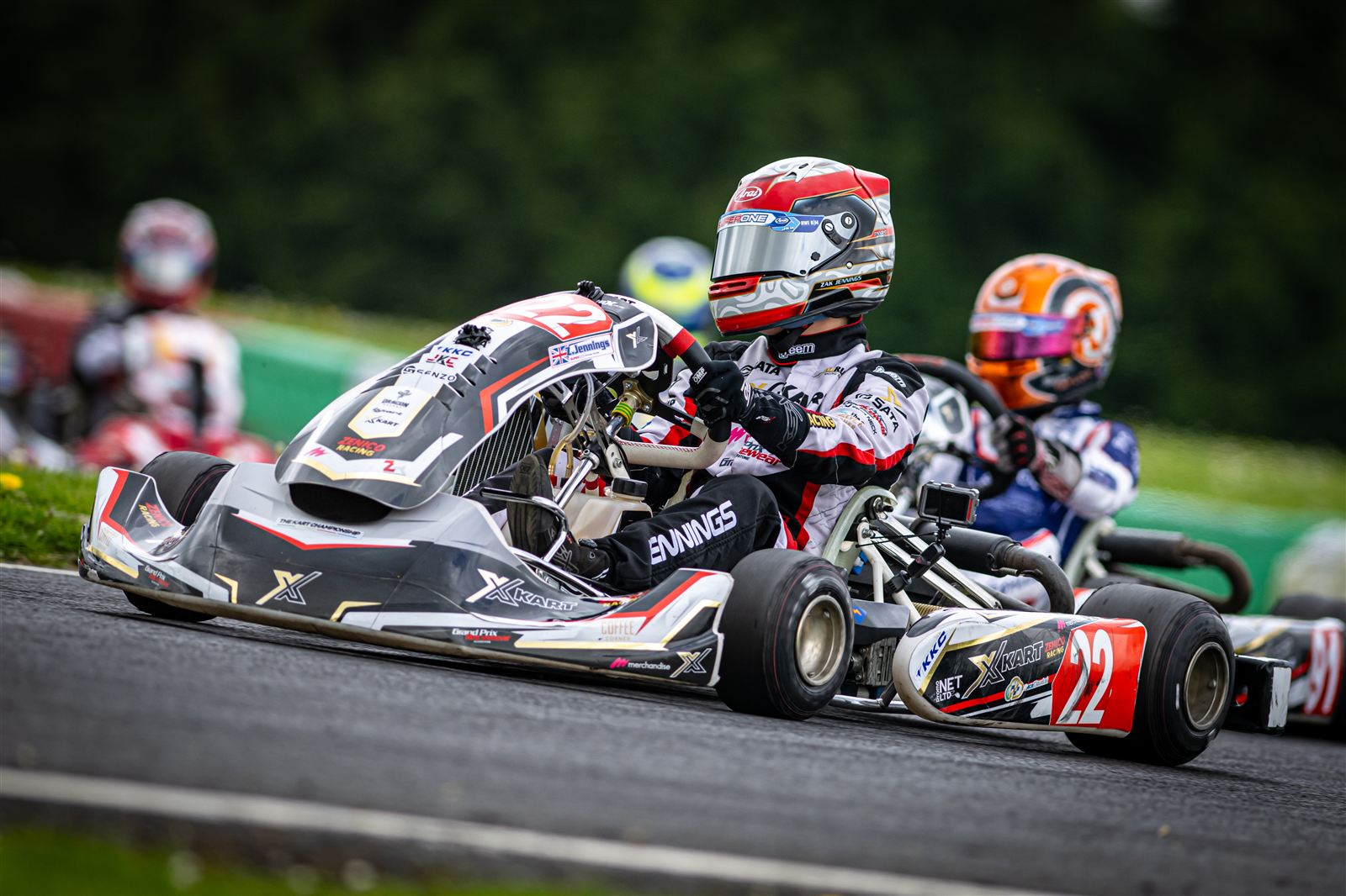 Zak Jennings racing his Super One kart
